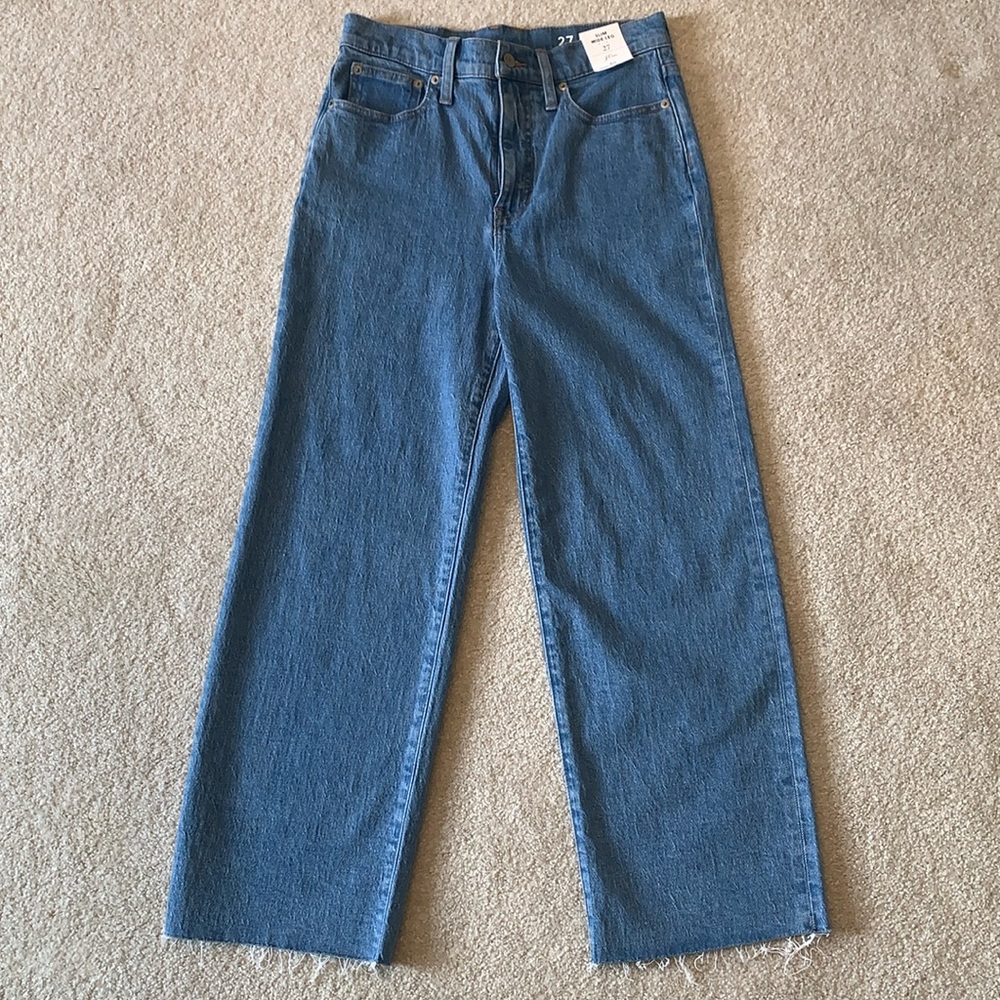 NWT J.Crew Slim Wide Leg Jeans, Women’s 27